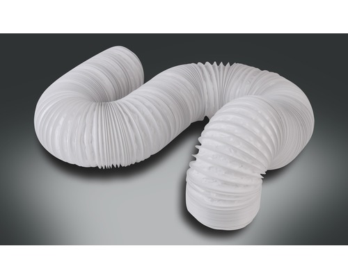 Furtun din plastic Rotheigner Ø 125 mm 2 m alb Furtun flexibil, ondulat, din plastic, pentru aerisire