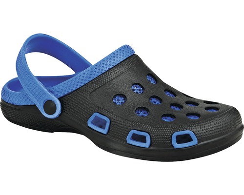 Saboți de grădină Ardon Crocs Marine din material EVA, mărimea 40, negru și albastru