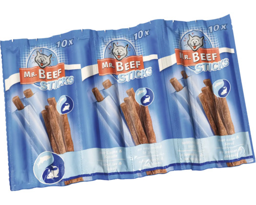 Mr. Beef Sticks pentru pisici, 10 bucăți