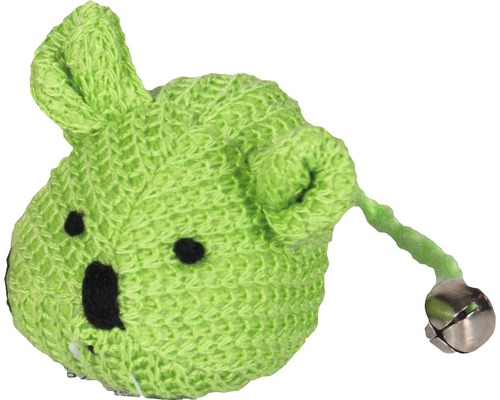 Jucărie tricotată pentru pisici, koala, cu clopoțel