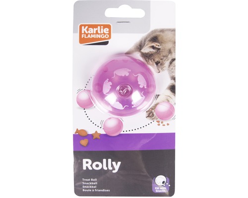 Jucărie pentru pisici Karlie, în formă de minge, 5,5 cm, culori asortate