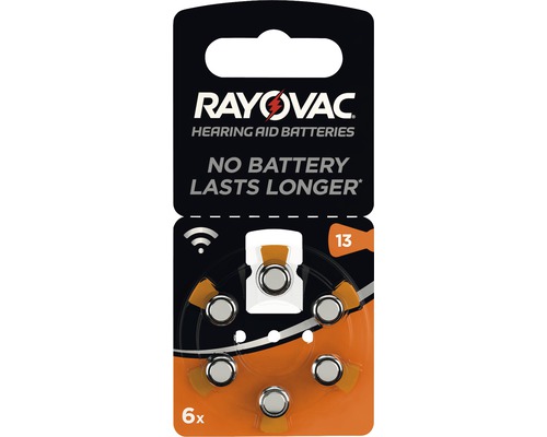 Baterii aparat auditiv Rayovac 13 1,45V 290mAh, pachet 6 bucăți