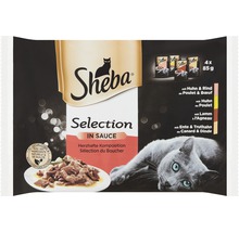 Hrană umedă pentru pisici Sheba Selecții în sos 4x85 g-thumb-0
