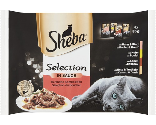 Hrană umedă pentru pisici Sheba Selecții în sos 4x85 g-0