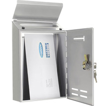 Cutie poștală deschisă cu scrisoare și încuietoare