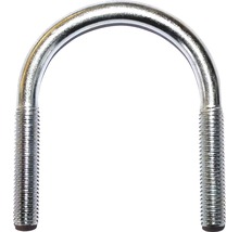 Coliere tip U cu șurub Dresselhaus 10x85 mm (2") oțel zincat, 50 bucăți, rotunde-thumb-0