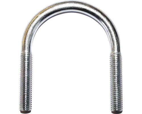 Coliere tip U cu șurub Dresselhaus 10x94 mm (2") oțel zincat, 50 bucăți, rotunde