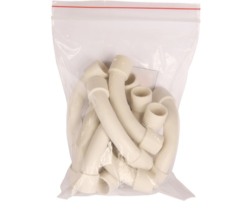 Sac cu coturi de țeavă din plastic și mufe