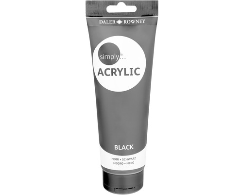 Daler Rowney Simply Vopsea acrilică Tub negru