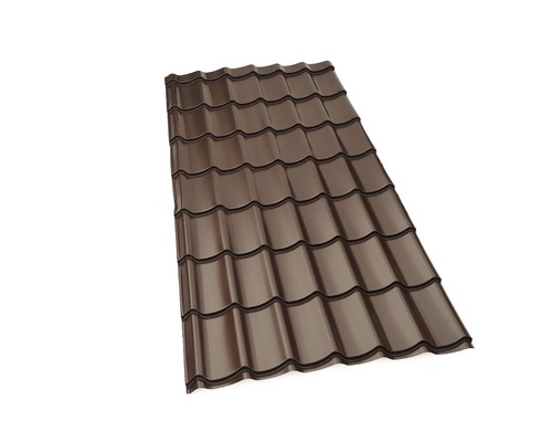 Țiglă metalică Wetterbest Clasic 20 1890x1200x0,5 mm maro lucios Țiglă metalică Wetterbest Clasic 20 1890x1200x0,5 mm maro lucios