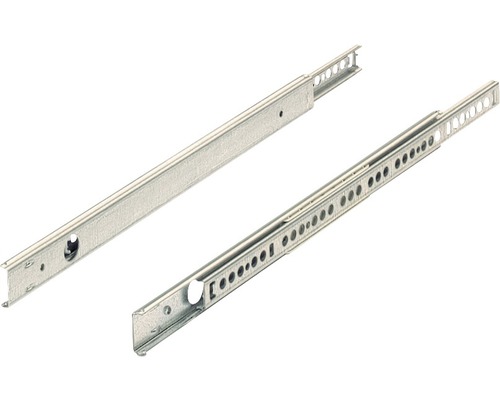 Glisiere tip șină cu bile Hettich KA270 280-450 mm, max. 12kg, oțel zincat, 1 pereche