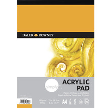 Bloc acrilic Daler Rowney Simply format A4 cu 16 coli