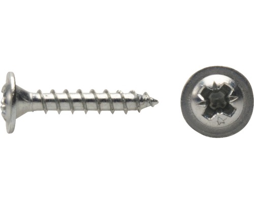 Șuruburi pentru lemn cu cap semibombat cruce Dresselhaus 3,5x20 mm oțel zincat, 100 bucăți Șuruburi pentru lemn cu cap semibombat cruce Dresselhaus 3,5x20 mm oțel zincat, 100 bucăți