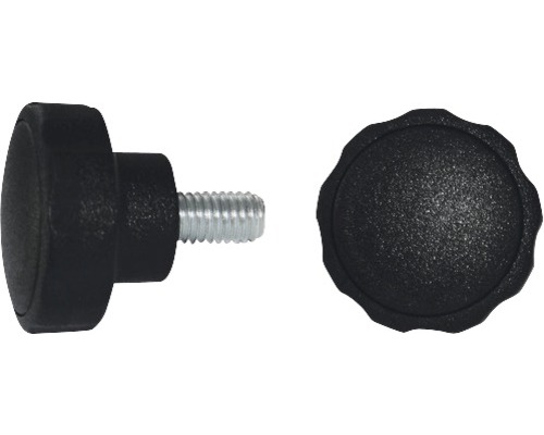 Șuruburi metrice Dresselhaus 10x14 mm Ø40mm oțel & plastic negru, 20 bucăți, pentru înfiletare manuală