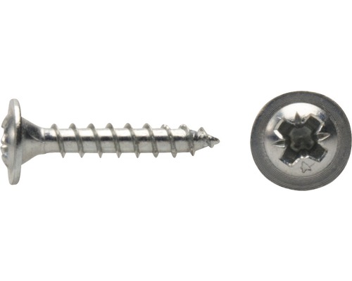 Șuruburi pentru lemn cu cap semibombat cruce Dresselhaus 3x20 mm oțel zincat, 100 bucăți Șuruburi pentru lemn cu cap semibombat cruce Dresselhaus 3x20 mm oțel zincat, 100 bucăți