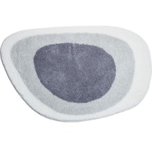Covoraș de baie gri cu design rotund