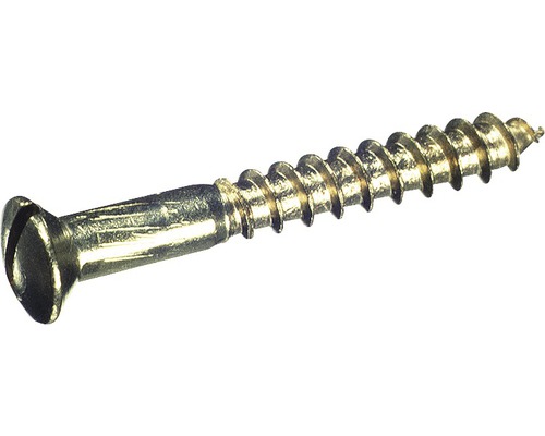 Holșuruburi cu cap semibombat drept Dresselhaus 4x30 mm DIN95 alamă cromată, 200 bucăți