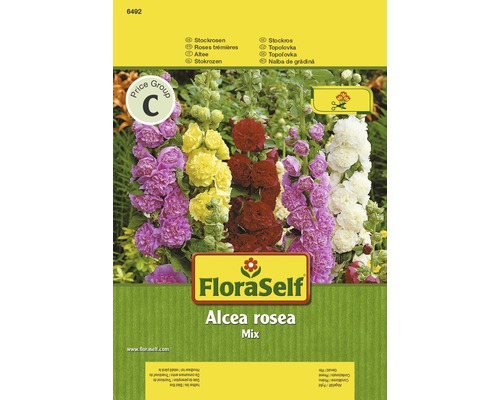 FloraSelf semințe de nalbă-de-grădină mix "Alcea rosea"-0
