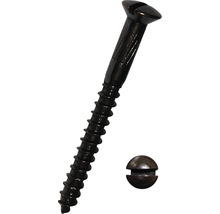 Șuruburi pentru lemn cu cap semibombat drept Dresselhaus 3x20 mm DIN95 alamă brunată, 200 bucăți