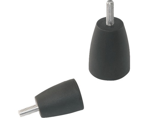 Șuruburi metrice cu cap cilindric manual Dresselhaus 10x15 mm Ø43mm oțel & plastic negru, 5 bucăți-0