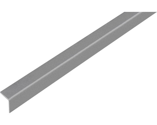 Cornier plastic Alberts 20x20x1,5 mm, lungime 1m, autoadeziv, gri Profil unghiular din metal