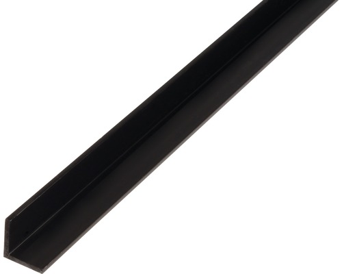 Cornier plastic Alberts 20x20x1 mm, lungime 2,6m, negru