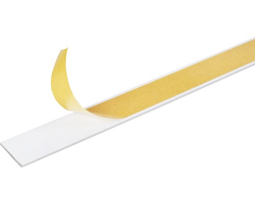 Plintă albă cu bandă adezivă