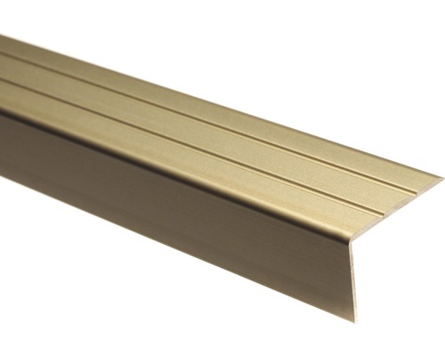 Protecție treaptă aluminiu 2700x30x20 mm bronz Profil margine scară din metal