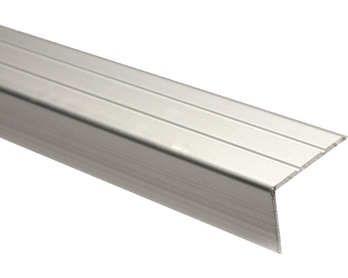 Protecție treaptă aluminiu 2700x30x20 mm argintiu Profil din aluminiu pentru muchii de trepte