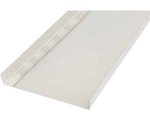 Profil aluminiu tip U Alberts 18x130x18x0,5 mm, lungime 1m Glaf de fereastră din oțel inoxidabil