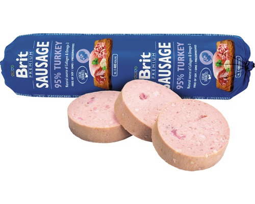 Brit Premium cârnat curcan, 95%