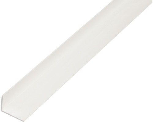 Cornier plastic Alberts 25x20x2 mm, lungime 2,6m, alb Profil colț din plastic