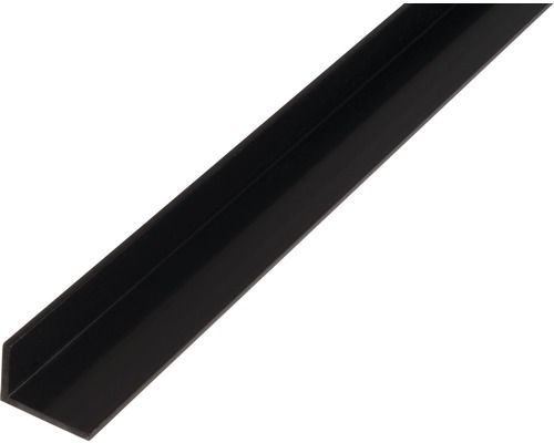 Cornier plastic Alberts 25x20x2 mm, lungime 2,6m, negru