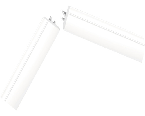 Profil de capăt din plastic pentru decorarea pereților