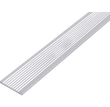 Profil din aluminiu pentru marginea scărilor cu suprafață canelată