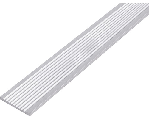 Platbandă aluminiu canelată Alberts 40x3 mm, lungime 1m