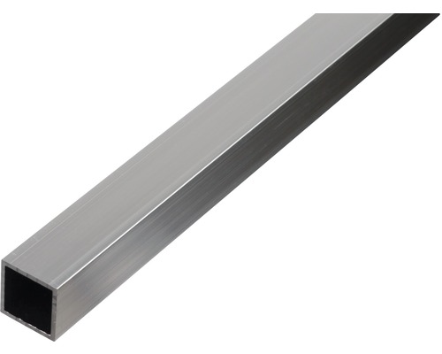 Țeavă aluminiu pătrată Alberts 25x25x1,5 mm, lungime 2,6m Țeavă pătrată din aluminiu