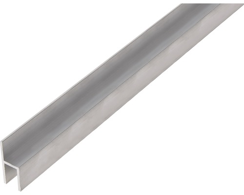 Profil aluminiu tip „h” Alberts 26x11x1,5 mm, lungime 1m, eloxat