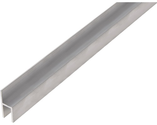 Profil aluminiu tip „h” Alberts 26x11x1,5 mm, lungime 2m, eloxat Profil U din aluminiu