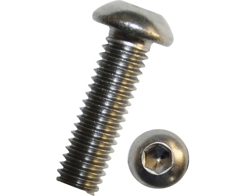 Șuruburi metrice cu cap semibombat și hexagon interior Dresselhaus 6x25 mm DIN7380-1 oțel inox A2, 100 bucăți Șuruburi metrice cu cap semibombat și hexagon interior Dresselhaus 6x25 mm DIN7380-1 oțel inox A2, 100 bucăți