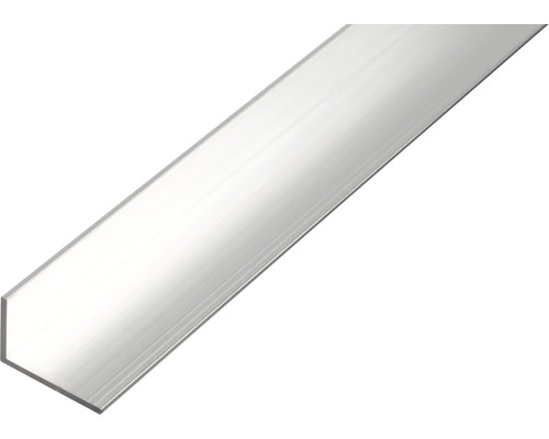 Cornier aluminiu Alberts 50x30x3 mm, lungime 2,6m Profil unghiular din aluminiu