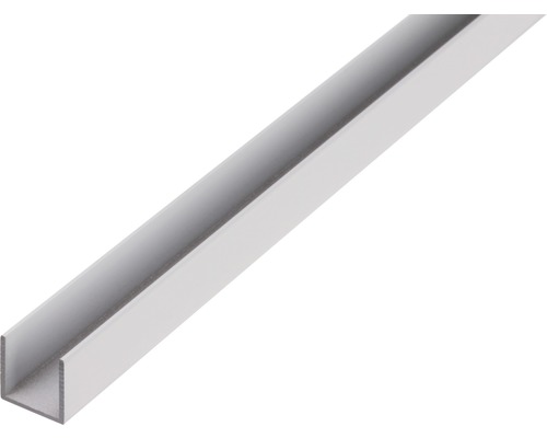 Profil aluminiu tip U Alberts 25x25x25x2 mm, lungime 2,6m Profil U din metal