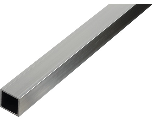 Țeavă aluminiu pătrată Alberts 40x40x2 mm, lungime 1m