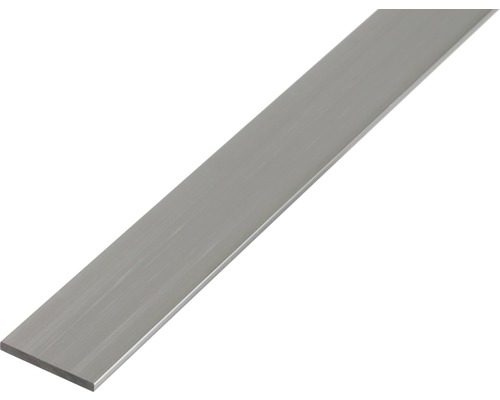 Platbandă aluminiu Alberts 20x5 mm, lungime 2,6m, pentru decorațiuni