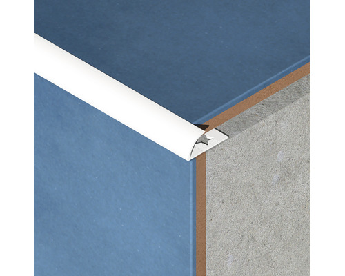 Colțar faianță, colț exterior, din PVC 10 mm 2,7 m alb EXT107.01 Profil de colț din plastic pentru decorarea pereților