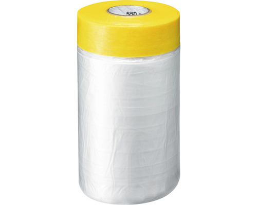 Folie de acoperire cu bandă de mascare, lățime 550 milimetri