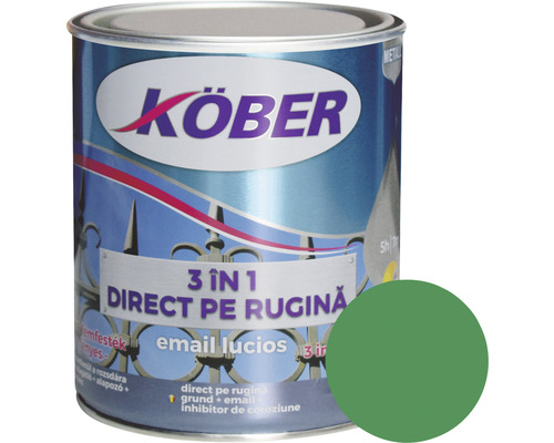 Email lucios anticoroziv Köber 3 în 1 Direct pe rugină verde 0,75 l