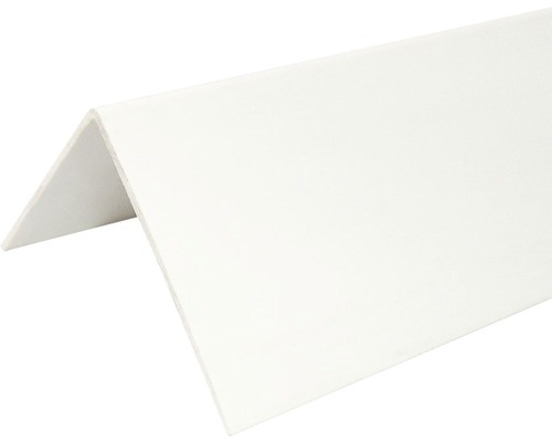 Profil PVC protecție colțuri, alb, 2750x20x20 mm