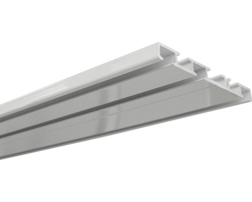 Șină perdea aluminiu 3 canale, albă, 150 cm Șină de profil din plastic