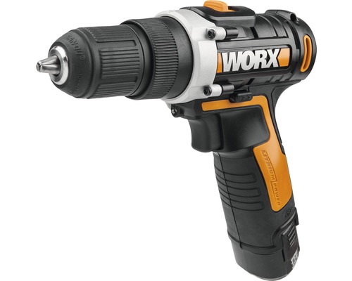 Mașină de găurit & înșurubat cu acumulator Worx WX128 12V max. 20Nm, max 1350 r/min, incl. 1x2Ah acumulator 1 încărcător și valiză